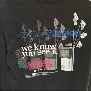 Bodega ~Long Sleeve Tee Hidden In Plain Sight Bodega Vision in size Men’s Small